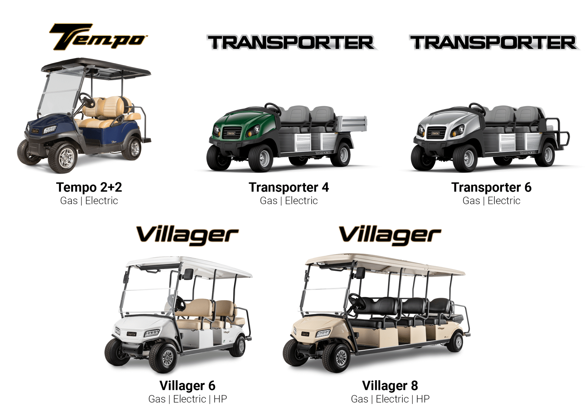 Club Car People Transportation Available Utility Vehicle Models